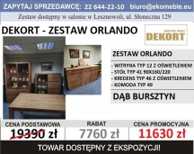 DEKORT - ZESTAW ORLANDO DĄB BURSZTYN